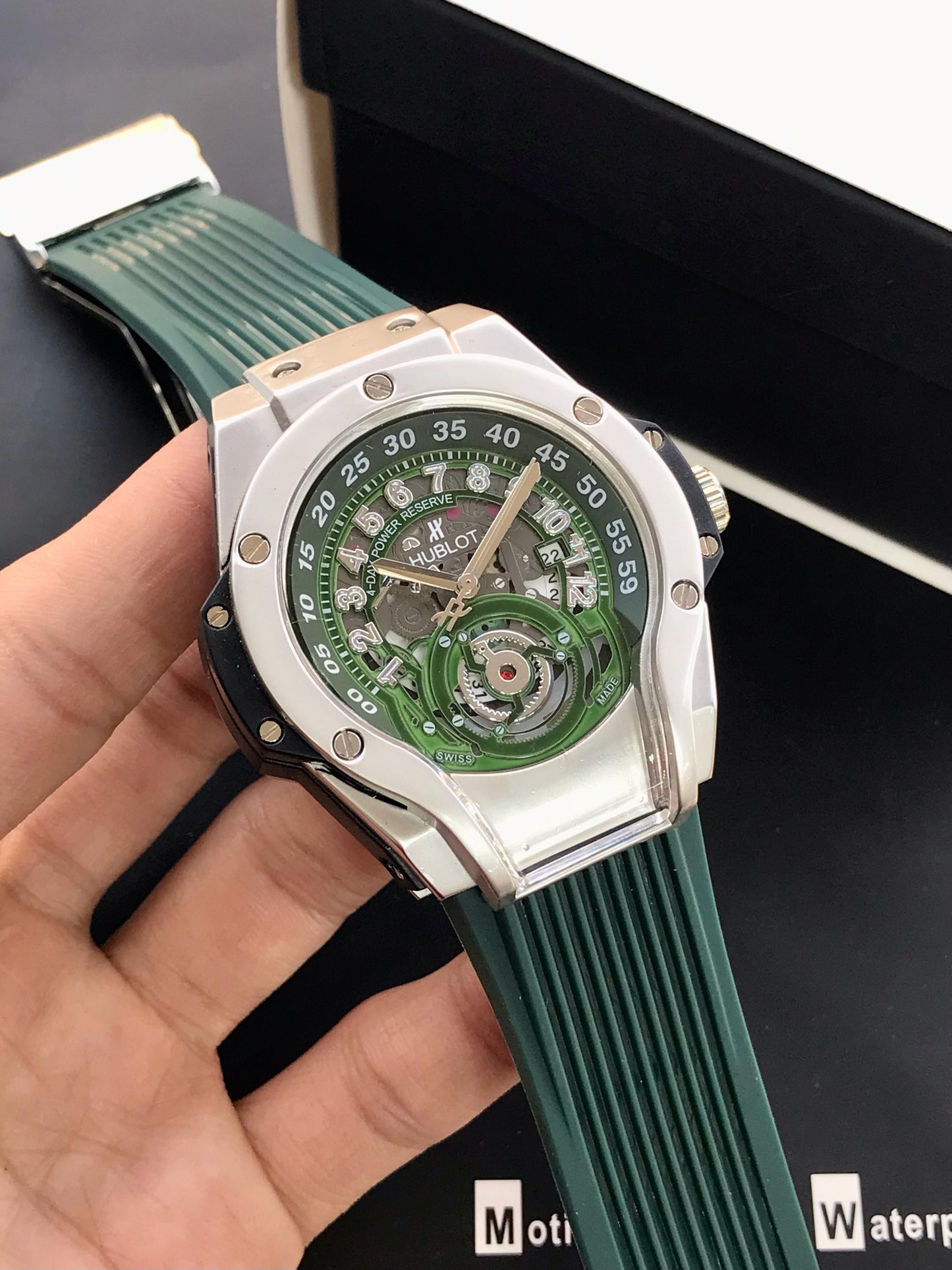 HUBLOT Tourbillion Green strap