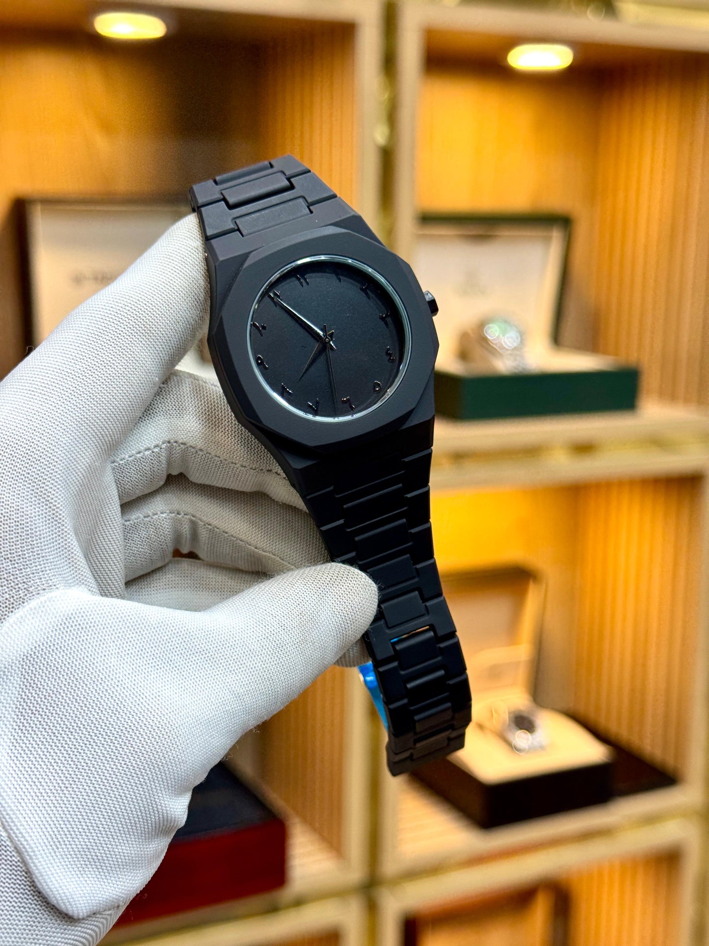 Arabic Aura Black Dial Watch