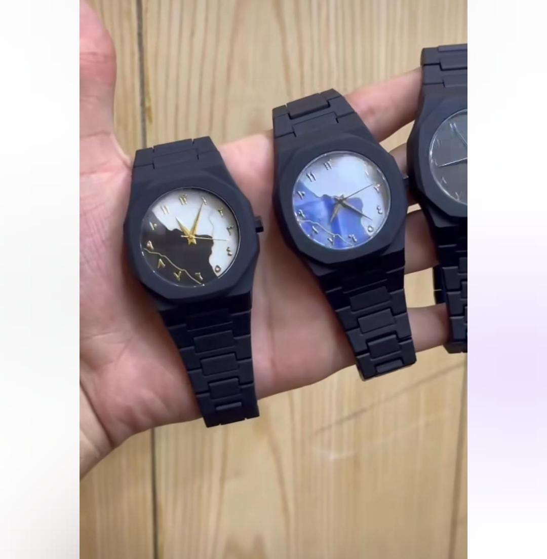 Arabic Aura Black Dial Watch