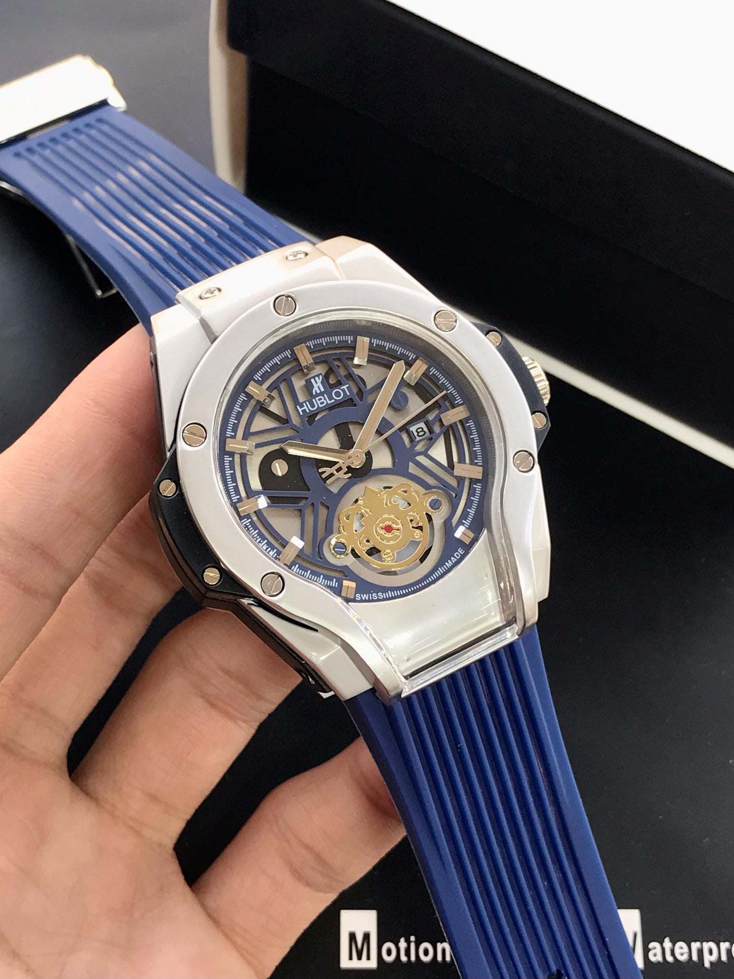 HUBLOT Tourbillion Blue strap