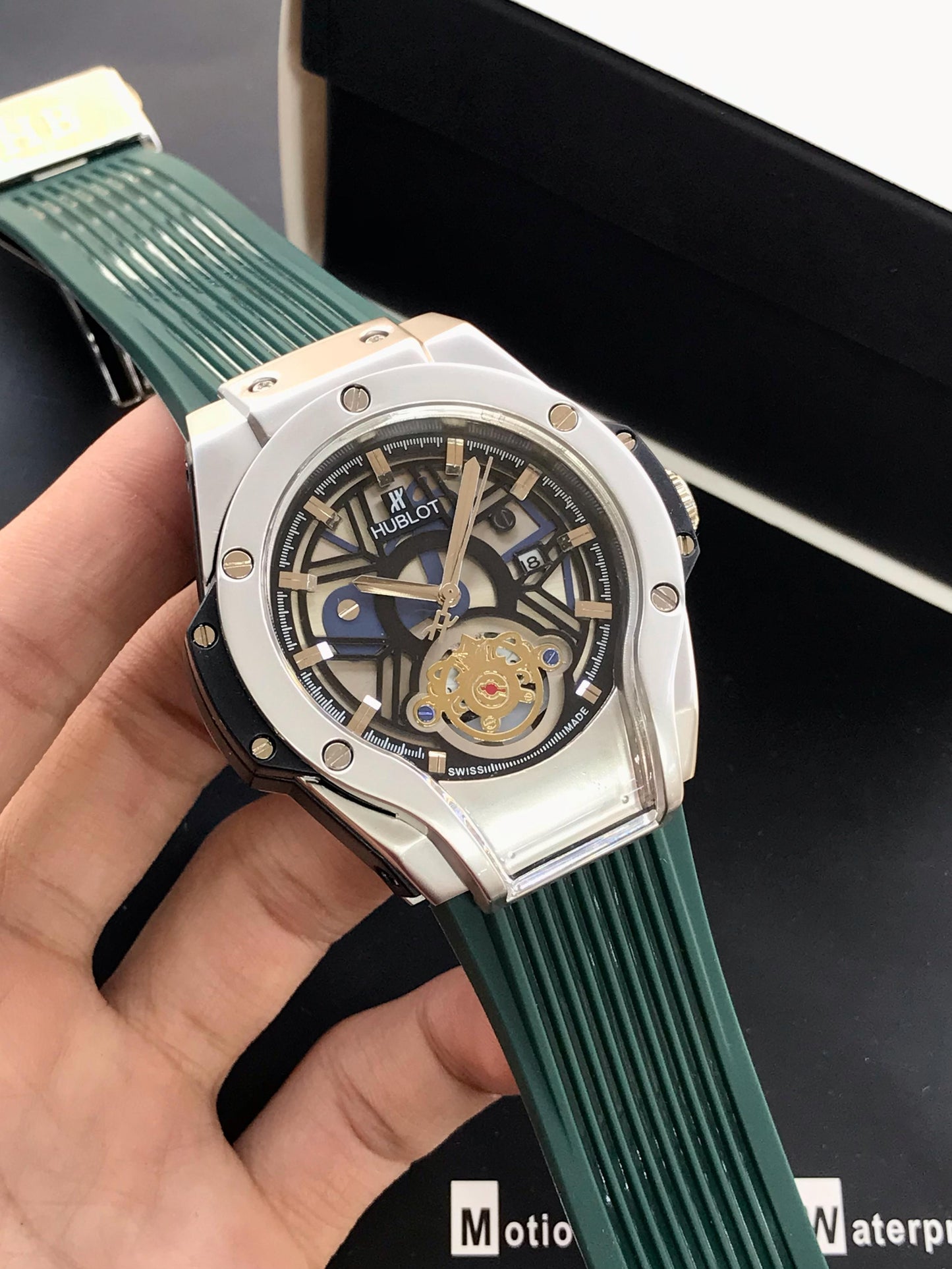 HUBLOT Tourbillion Green strap
